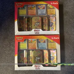 Pokemon TCG Scarlet & Violet 151 Costco 5 Pack Mini Tins Bundle | New & Sealed - Image 1
