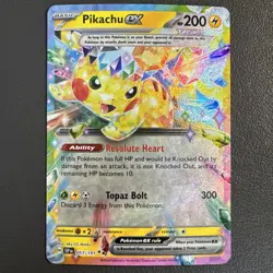 Pikachu ex 057/191 Double Rare Holo Pokemon Surging Sparks NM - Image 1
