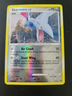Pokemon TCG Card 2008 Great Encounters - Skarmory 53/106 Reverse Holo - Image 1