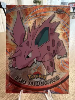 Topps Chrome 2000 Pokemon Nidorino TV Animation Edition Spectra-Chrome #33 - Image 1