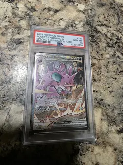 2025 Pokemon Rocket’s Nidoking ex Special Illustration Rare PSA 10 - Image 1