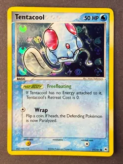 Tentacool Hidden Legends Pokemon TCG 77/101 Basic Holo - Image 1