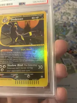 2003 Pokemon Aquapolis Umbreon Reverse Holo #41 PSA 9 🔥 Mint Cert# 135797053 - Image 4
