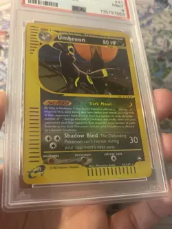 2003 Pokemon Aquapolis Umbreon Reverse Holo #41 PSA 9 🔥 Mint Cert# 135797053 - Image 5