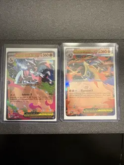 Pokemon Tin Mega Charizard Y Ex & Mega Charizard X Ex - Image 1