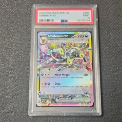 Pokemon Umbreon ex 060/131 Sv: Prismatic Evolutions Holo Double Rare EX PSA 9 - Image 1