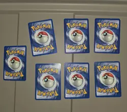 Pokemon Brock and Giovanni's Gym Hero Common Cards (7 Cards MP) Gym Challenge - Image 2