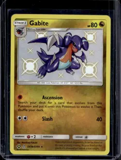 2019 Pokemon SM Hidden Fates Gabite Shiny Vault Rare #SV39/SV94 - Image 1
