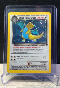 Pokemon TCG Dark Dragonite Holo Rare – Team Rocket 5/82 – WOTC - Image 1