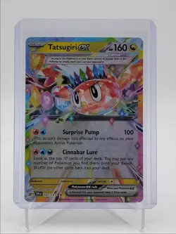 TATSUGIRI EX 2024 POKEMON SURGING SPARKS DOUBLE RARE 142/191 Q5542 - Image 1
