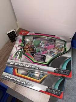 Pokemon Ex Box Lot - Roaring Moon Ex + Iron Valiant Ex - Factory Sealed(2 Boxes) - Image 1