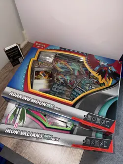 Pokemon Ex Box Lot - Roaring Moon Ex + Iron Valiant Ex - Factory Sealed(2 Boxes) - Image 2