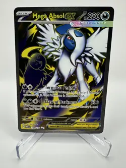 Mega Absol ex 161/132 Me01: Mega Evolution Holo Pokemon Near Mint - Image 1