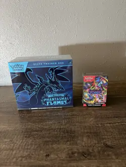 Pokemon TCG Phantasmal Flames ETB + Booster Bundle - Sealed - Image 1