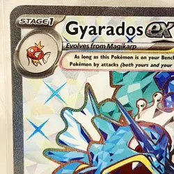 Pokemon Scarlet And Violet Base Set Gyarados Ex #225 Full Art Holo Ultra Rare - Image 3