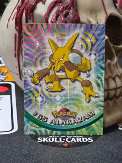 2000 Topps Pokemon TV Animation Series Black Logo #65 Alakazam - Image 1