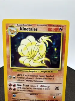 Pokemon Base Set 12/102 Ninetales Holo | 4th Print | 1999-2000 | UK Print - Image 2