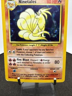 Pokemon Base Set 12/102 Ninetales Holo | 4th Print | 1999-2000 | UK Print - Image 3