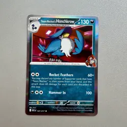 🔥Team Rocket’s Honchkrow 127/217 Holo Rare Ascended Heroes Pokemon TCG NM - Image 1
