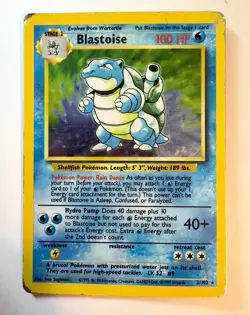 Pokemon TCG Blastoise Base Set Holo - Image 1