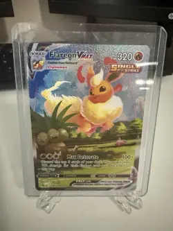 2021 Pokemon Flareon VMAX Black Star Promo SWSH180 Premium Collection NM-M - Image 1