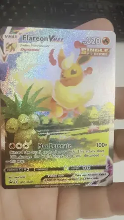 2021 Pokemon Flareon VMAX Black Star Promo SWSH180 Premium Collection NM-M - Image 2