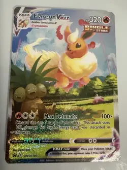 2021 Pokemon Flareon VMAX Black Star Promo SWSH180 Premium Collection NM-M - Image 4