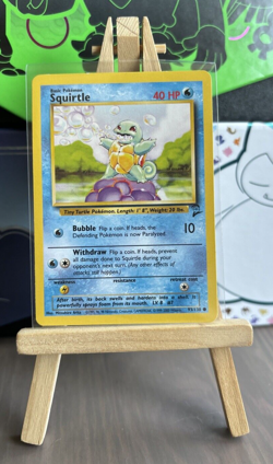 Pokemon Squirtle 063/102 Base Set Regular LP Lightly Played - Image 1