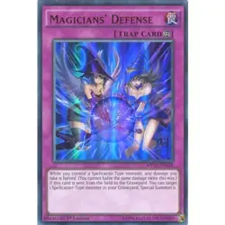 Magicians' Defense Yu-Gi-Oh! MVP1-EN028 1st Ultra Rare - Image 1