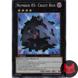 Yugioh Number 85: Crazy Box NUMH-EN033 Super Rare 1st Edition NM - Image 1