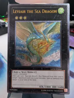 YuGiOh! Leviar The Sea Dragon GENF-EN043 Ultimate Rare LP - Image 1
