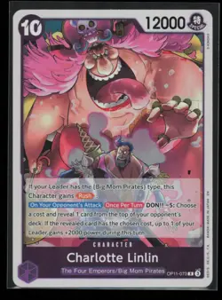 Charlotte Linlin OP11-073 A Fist of Divine Speed Foil One Piece Near Mint - Image 1