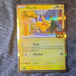 Pokemon Pikachu 062/193 PAL Holo Basic Pokemon TCG Card English 2023 - Image 1