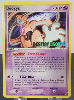 Pokemon TCG Deoxys Movie Promo Card 16/107 Stamped Destiny Deoxys NM - Image 1