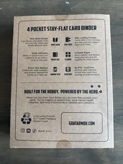 4 Pocket Black Stay-Flat Card Binder by Goat Armor New - Image 2