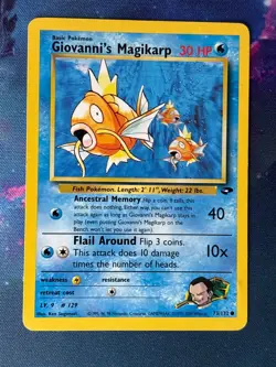 Giovanni's Magikarp - Gym Challenge - Common - 73/132 - Vintage Pokemon Card - Image 1