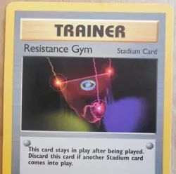 Resistance Gym Stadium Card 109/132 Rare Non-Holo Gym Challenge Trainer LP - Image 2