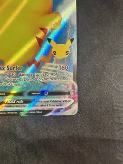 Surfing Pikachu VMAX 009/025 NM Celebrations Ultra Rare Holo Pokemon TCG Card - Image 5
