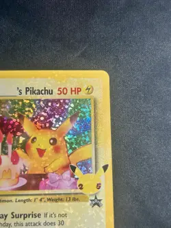 Birthday Pikachu Holo 24 Celebrations Birthday Pokemon Card NM-M 1 DAY SHIP!! - Image 4