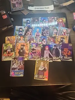 Naruto Card Lot foils , holos rare, sr, ssr all cards in pics no B.S. - Image 1