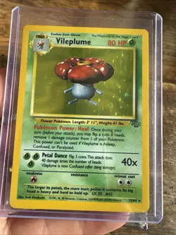 🔥 Vileplume 15/64 🔥 Original Holo Rare Jungle Set Pokemon Card WOTC TCG 1999 - Image 1