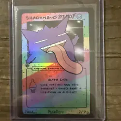 Pokederp BREAKOUT Shadowbud Holo 2/7 Gengar Pokemon Derpy Card 1st Ed - Image 1