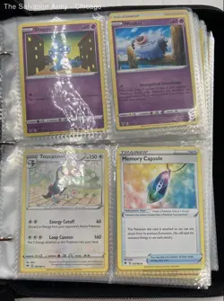 Memory Capsule Woobat & More Pokemon TCG Games Trading Cards With Binder Lot - Image 4