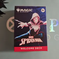 MTG Spiderman Welcome Deck Gwen Red Sealed English Cards (Red&Blue) - Image 1