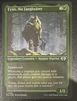 Fynn, the Fangbearer (Foil Etched) March of the Machine: Multiverse Legends Foil - Image 1