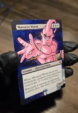 MTG Hand Painted Alter: Super Buu Dragon Ball as Massacre Wurm - Image 2