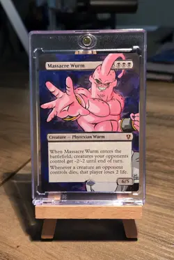 MTG Hand Painted Alter: Super Buu Dragon Ball as Massacre Wurm - Image 3
