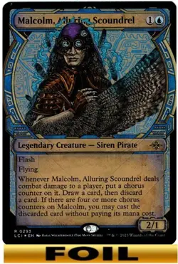 Malcolm, Alluring Scoundre| - FOIL Showcase - Lost Caverns of Ixalan MTG - Image 1
