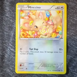Pokemon Minccino RC18/RC25 Legendary Treasures Radiant Collection Card - Image 1