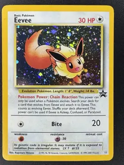 Pokemon TCG Eevee WOTC Black Star Promo 11 Vintage NEAR MINT- Pokemon - Image 1